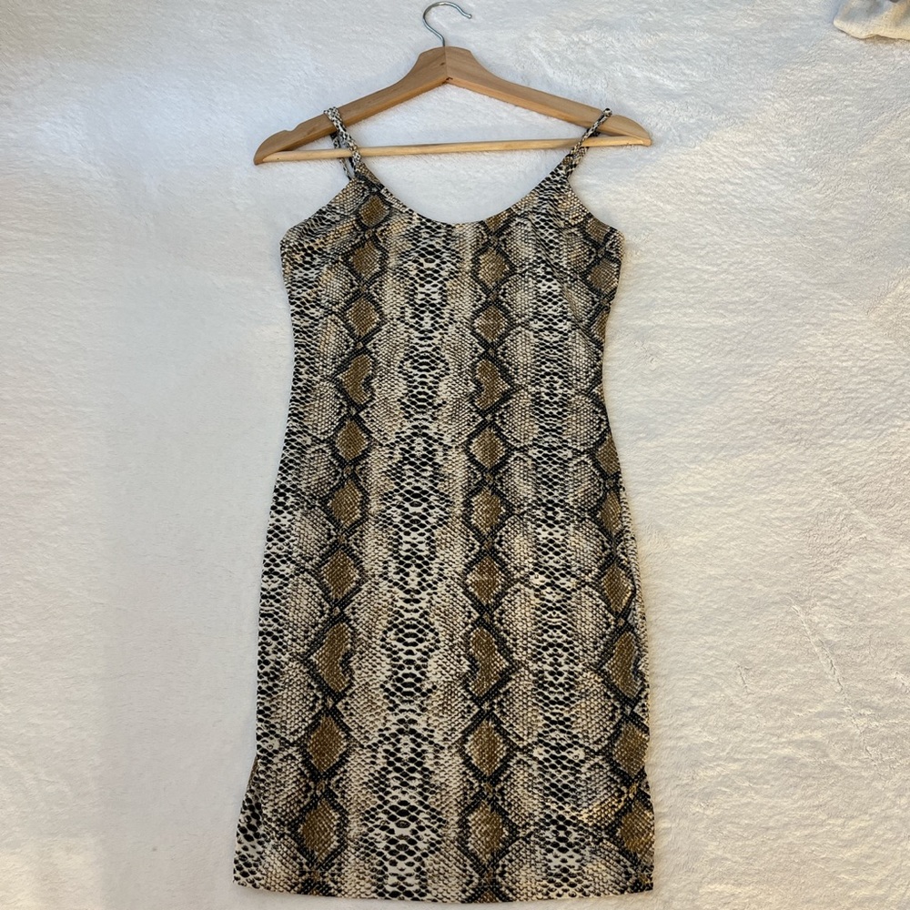 Snake print dress